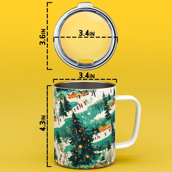 Christmas Town Insulated Travel Mug - Loftipop