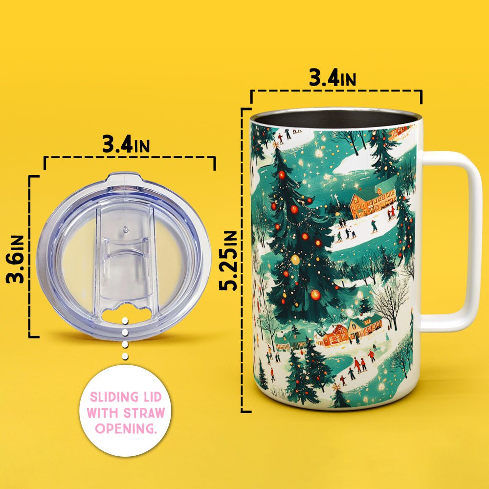 Christmas Town Insulated Travel Mug - Loftipop