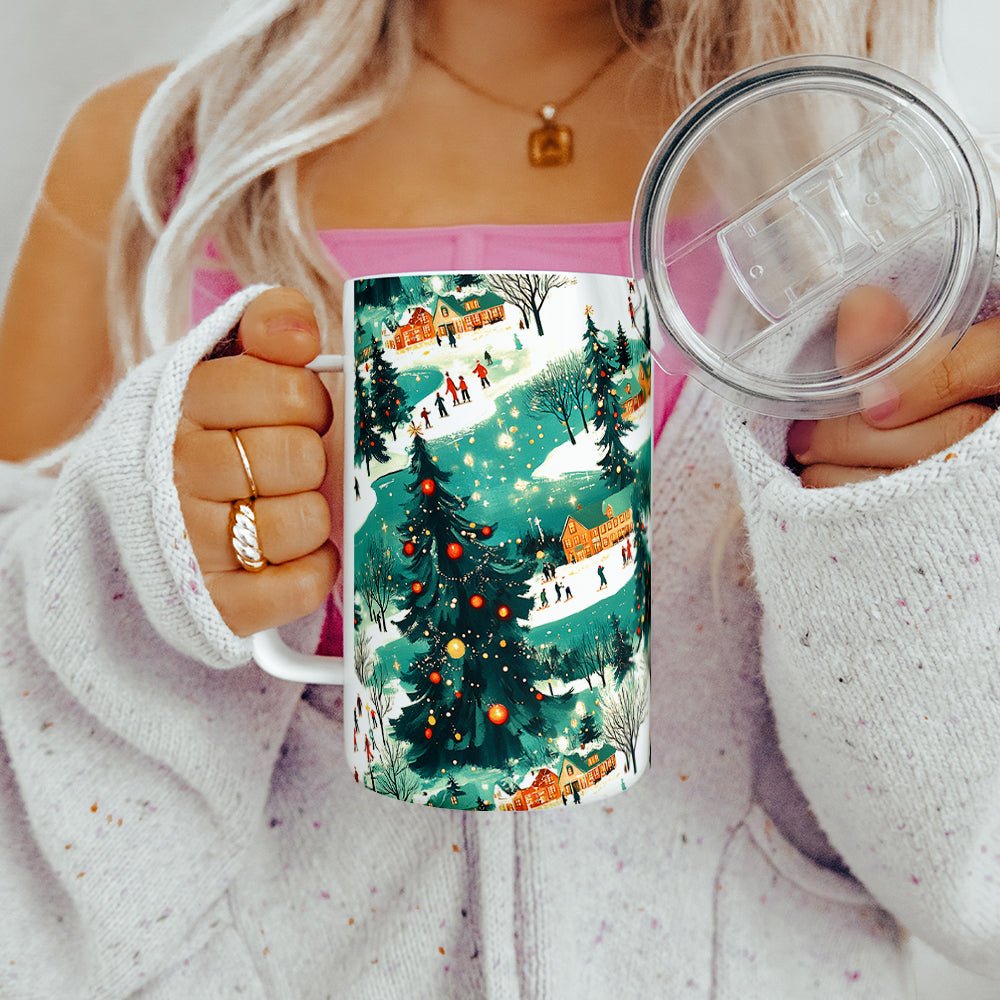 Christmas Town Insulated Travel Mug - Loftipop