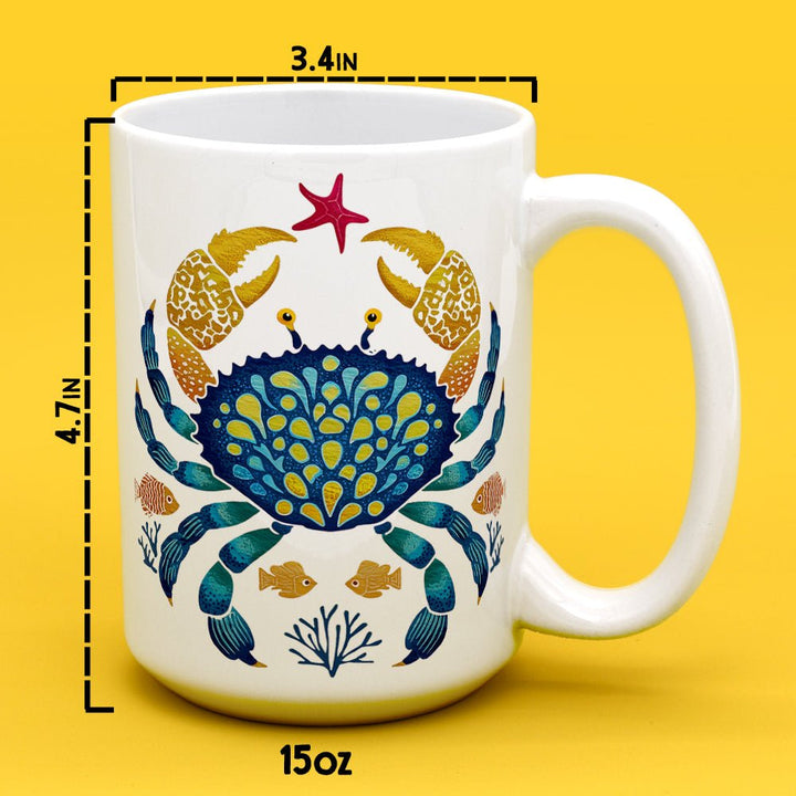Coastal Ocean Crab Mug - Loftipop
