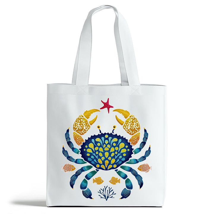 Coastal Ocean Crab Tote Bag - Loftipop