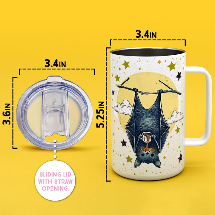 Coffee Bat Insulated Travel Mug - Loftipop