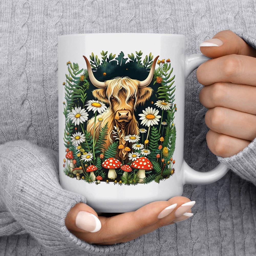 Cottagecore Highland Cow Mug - Loftipop