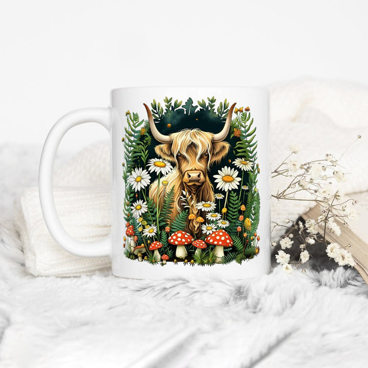 Cottagecore Highland Cow Mug - Loftipop