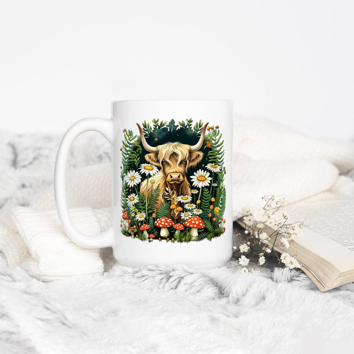 Cottagecore Highland Cow Mug - Loftipop