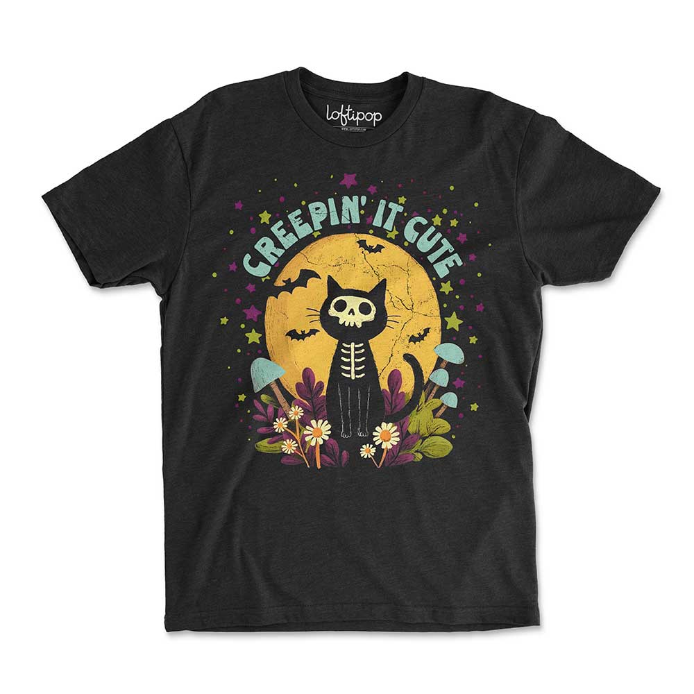 Creepin' It Cute Crewneck Tshirt - Loftipop