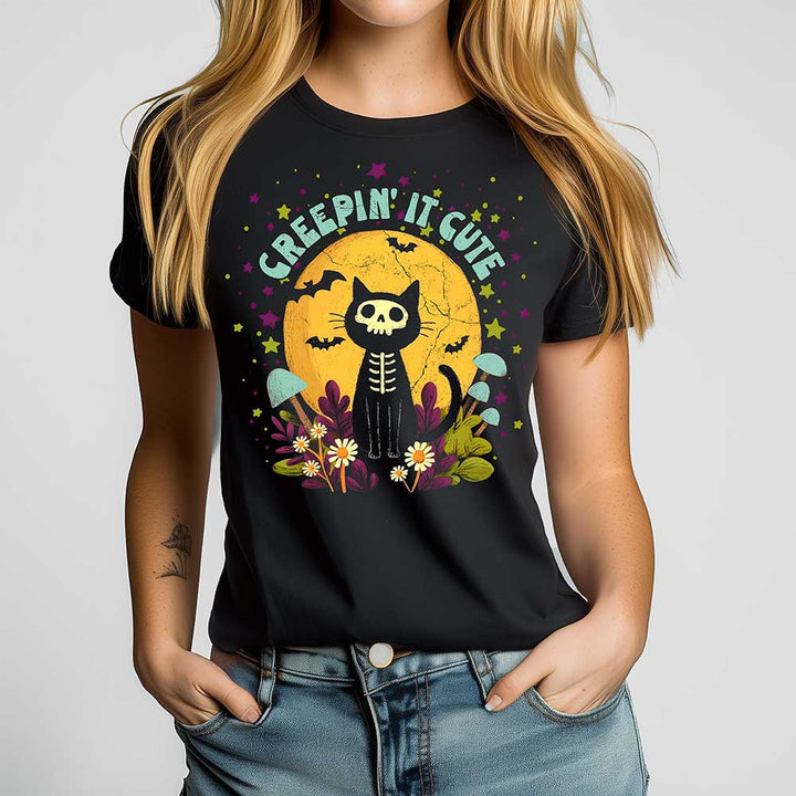 Creepin' It Cute Crewneck Tshirt - Loftipop