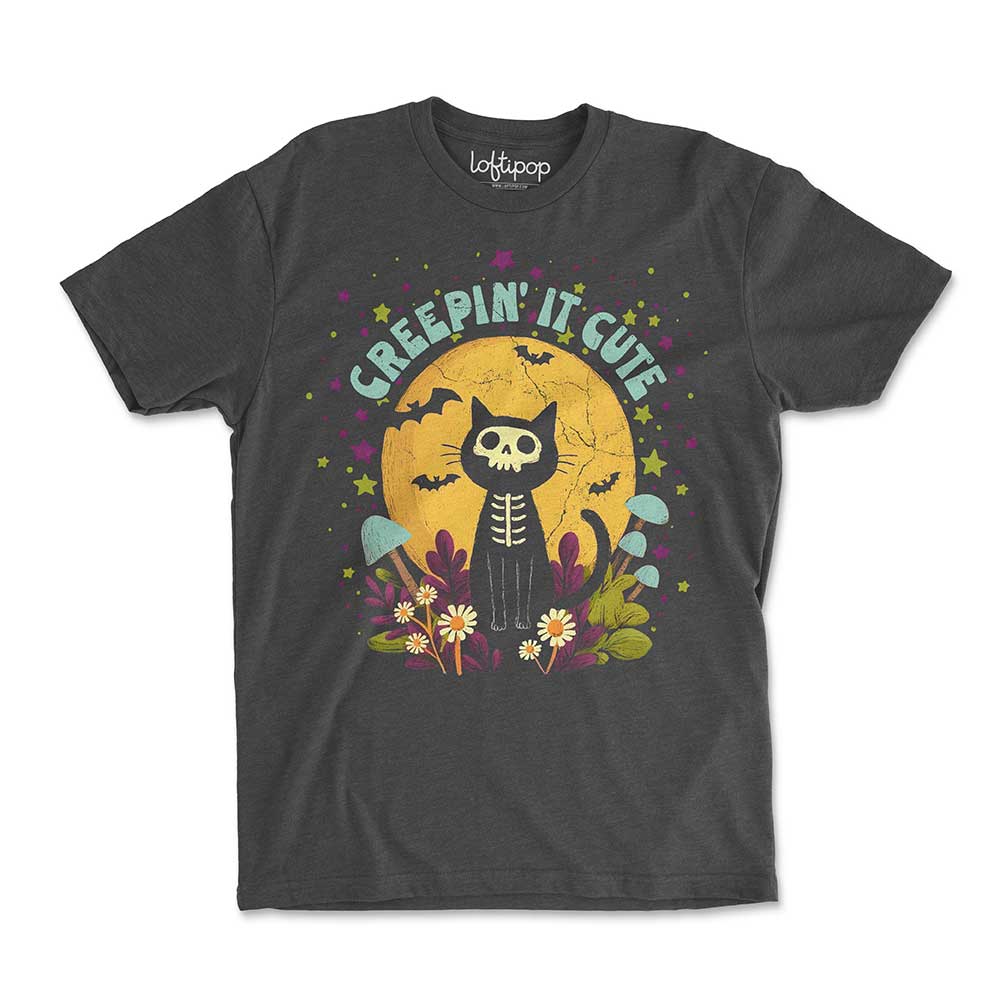 Creepin' It Cute Crewneck Tshirt - Loftipop