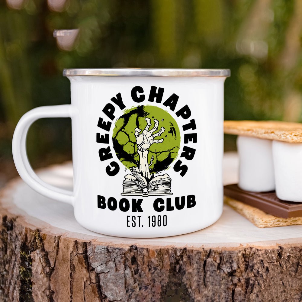 Creepy Chapters Book Club Camp Mug - Loftipop