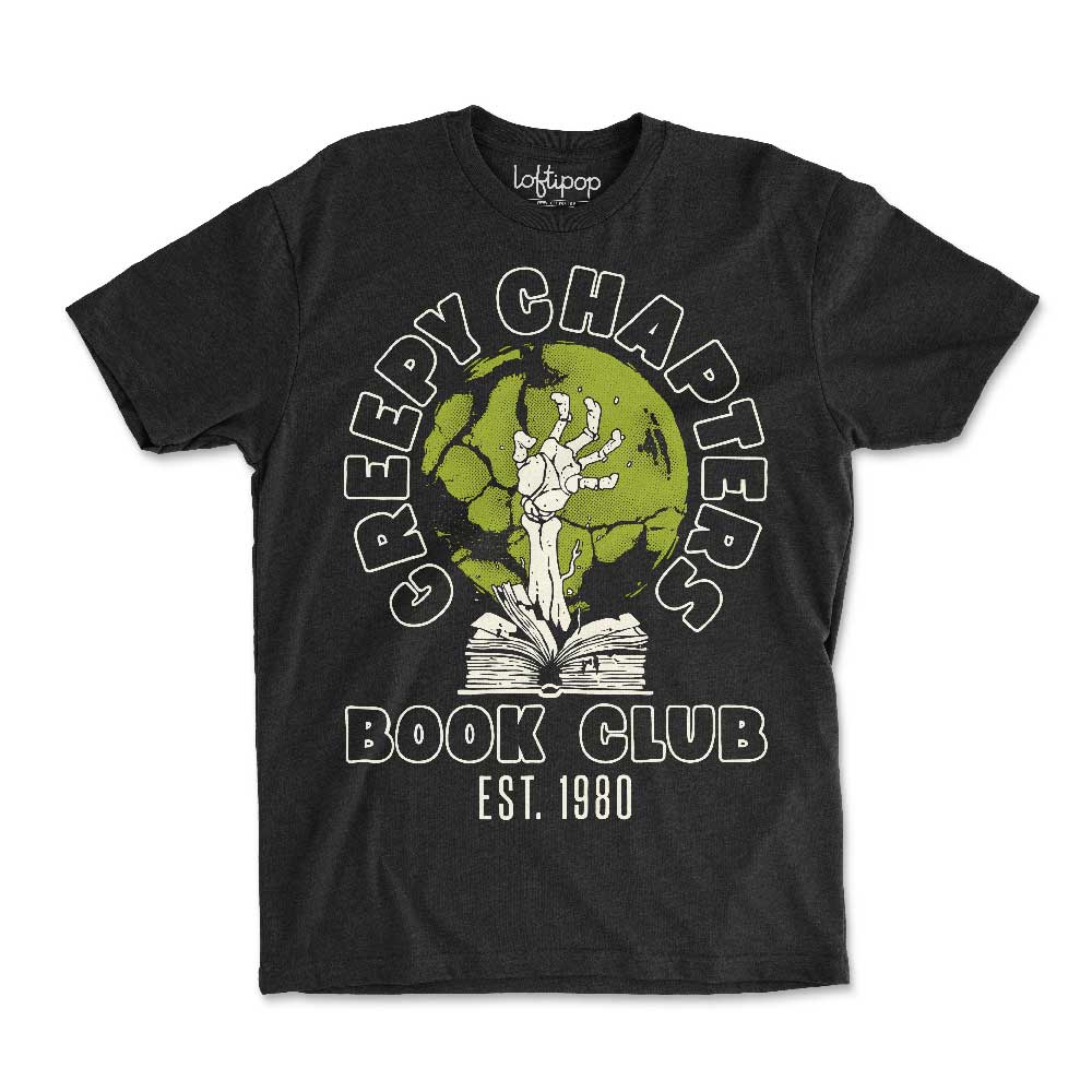 Creepy Chapters Book Club Crewneck Tshirt - Loftipop