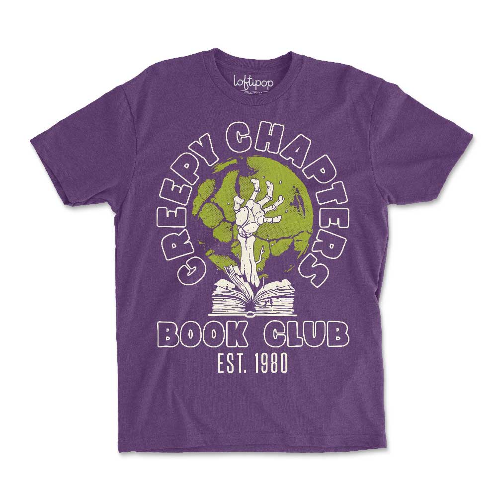 Creepy Chapters Book Club Crewneck Tshirt - Loftipop