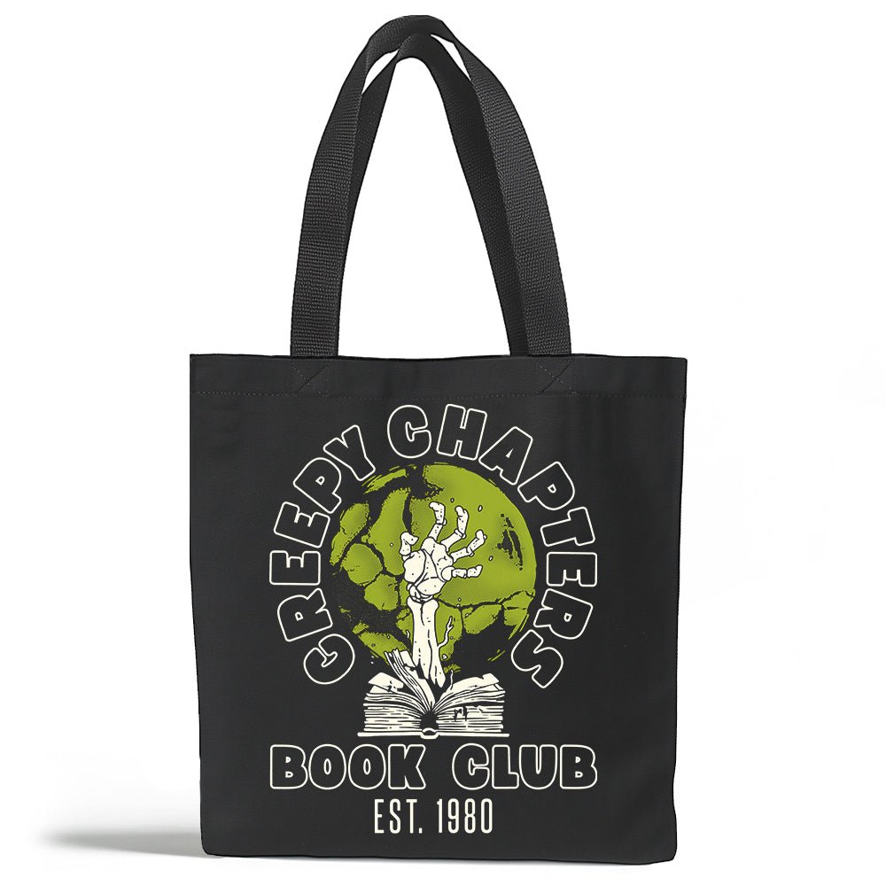 Creepy Chapters Book Club Tote Bag - Loftipop