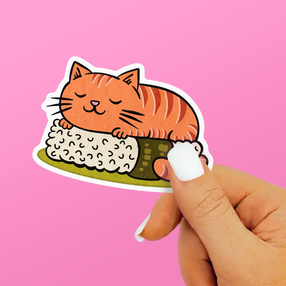 Cute Sushi Cat Sticker - Loftipop
