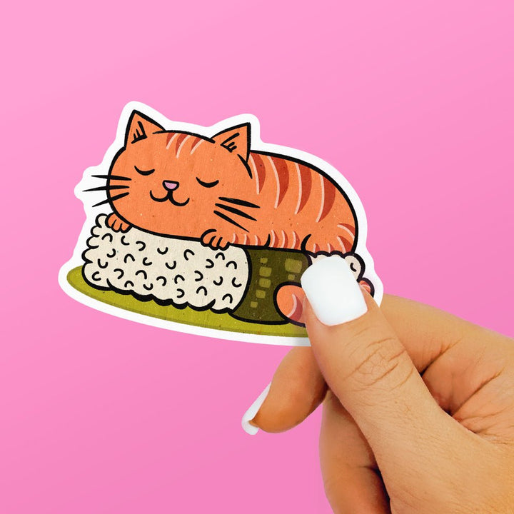 Cute Sushi Cat Sticker - Loftipop