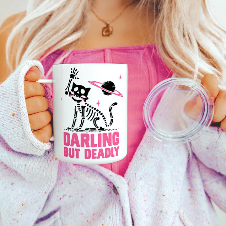 Darling But Deadly Insulated Travel Mug - Loftipop