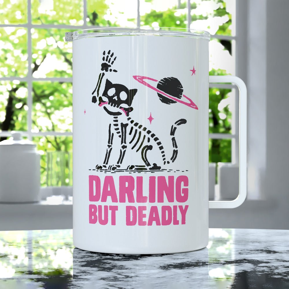 Darling But Deadly Insulated Travel Mug - Loftipop