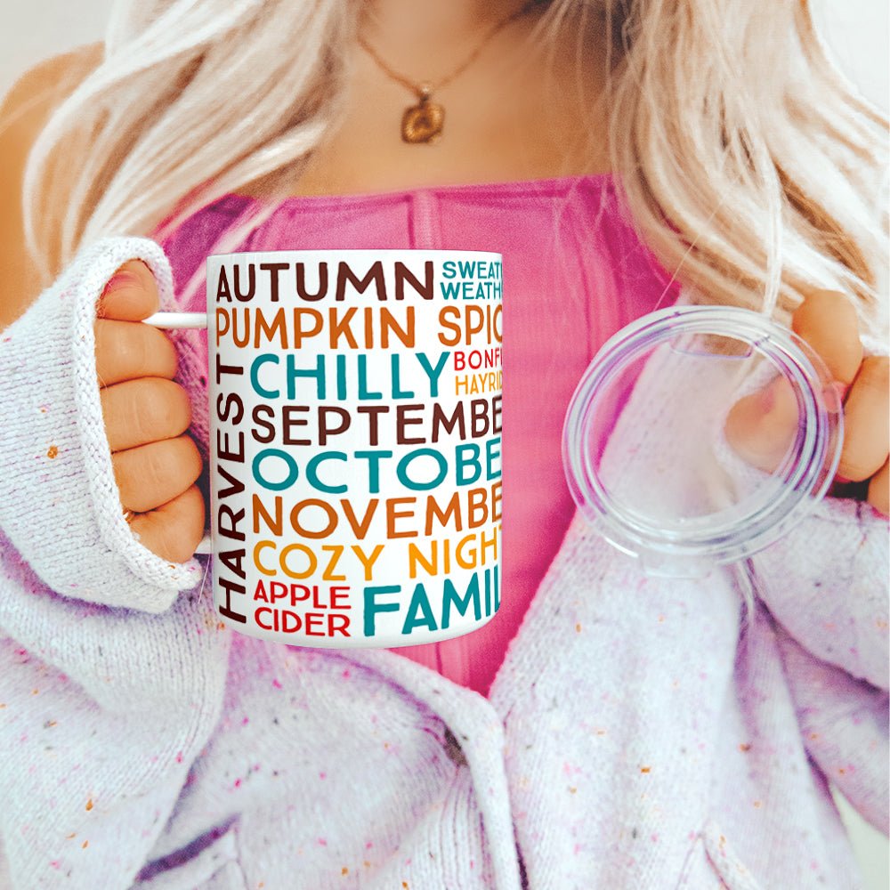 Fall Autumn Insulated Travel Mug - Loftipop