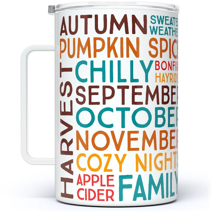 Fall Autumn Insulated Travel Mug - Loftipop