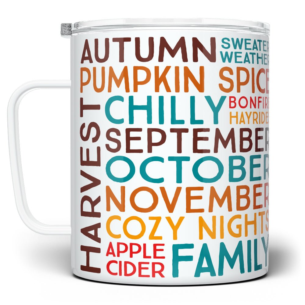 Fall Autumn Insulated Travel Mug - Loftipop