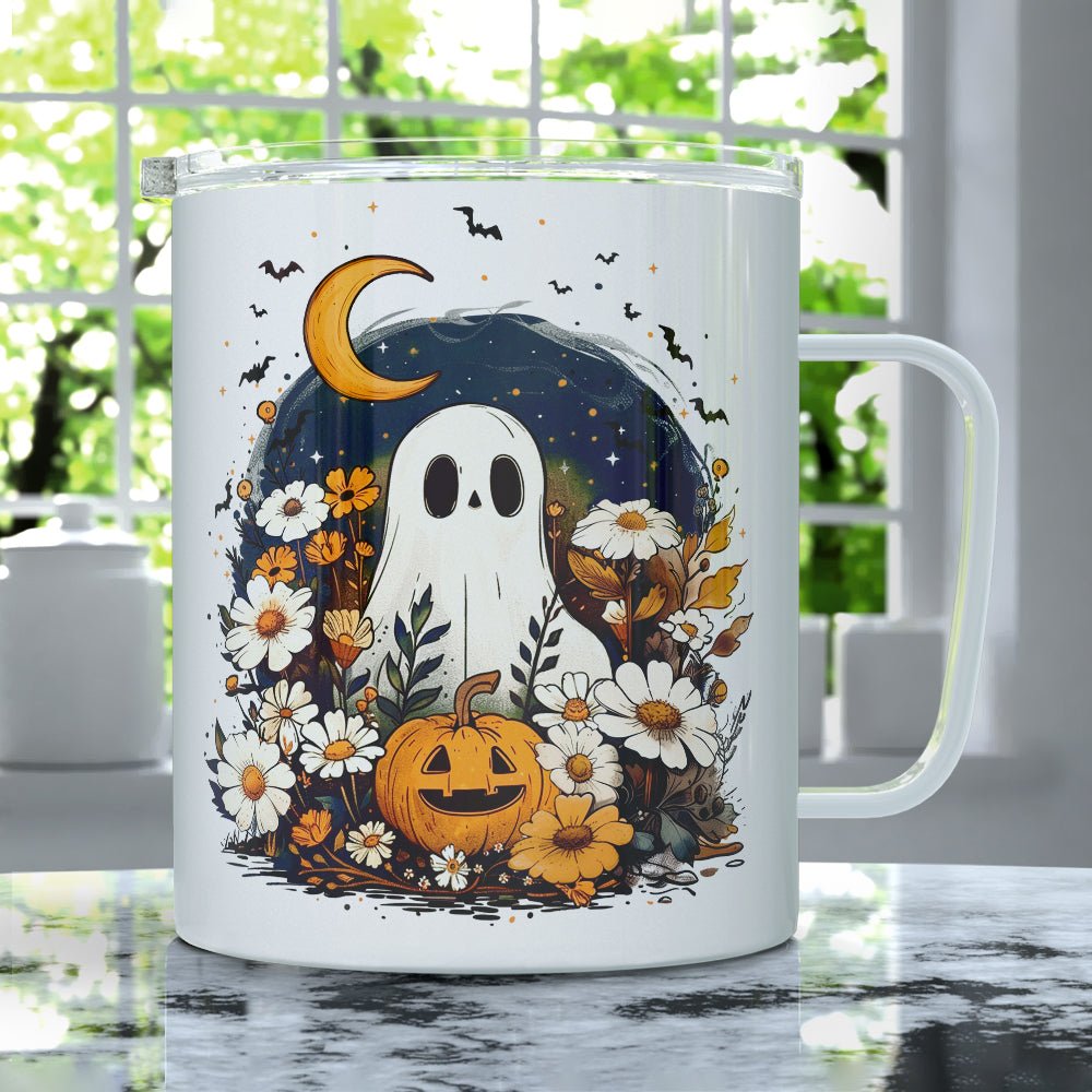 Fall Ghost Insulated Travel Mug - Loftipop