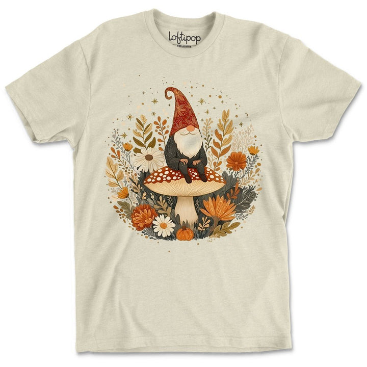 Fall Gnome Crewneck T-Shirt - Loftipop