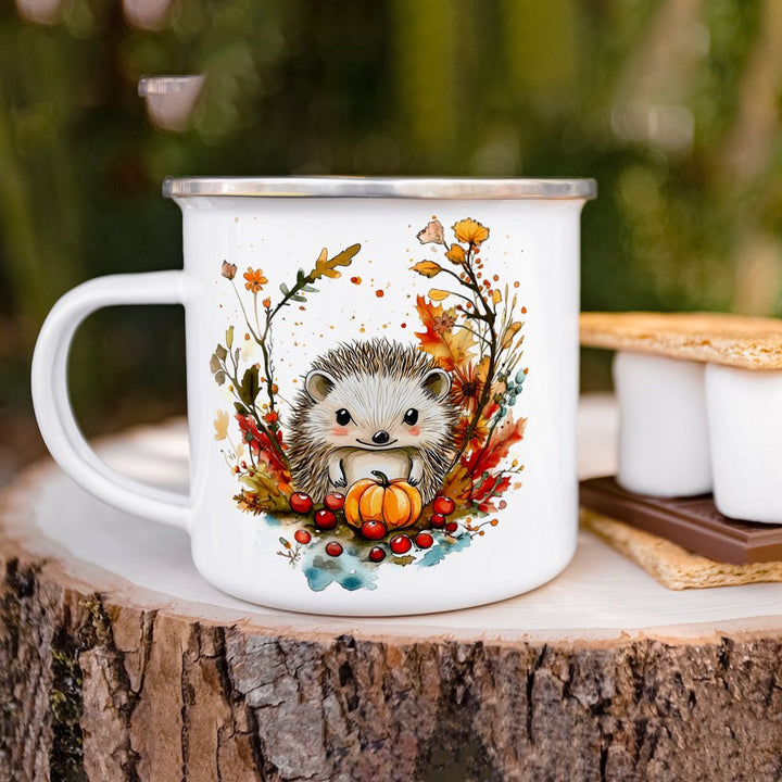 Fall Hedgehog Camp Mug - Loftipop