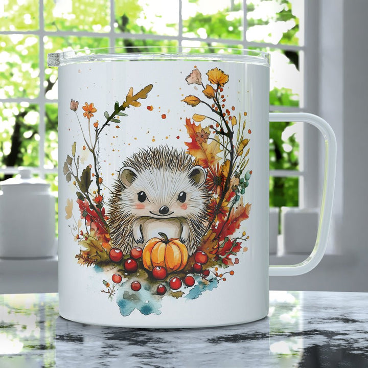 Fall Hedgehog Insulated Travel Mug - Loftipop