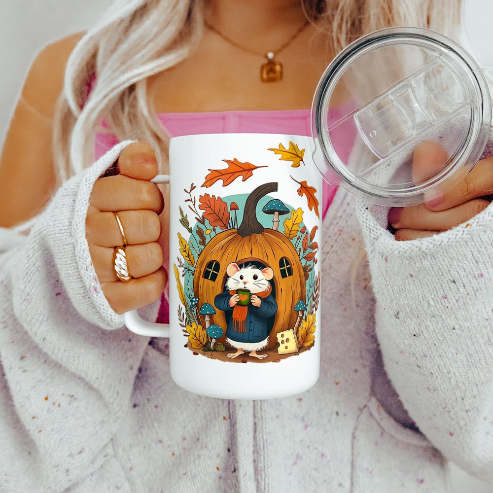 Fall Mouse Insulated Travel Mug - Loftipop