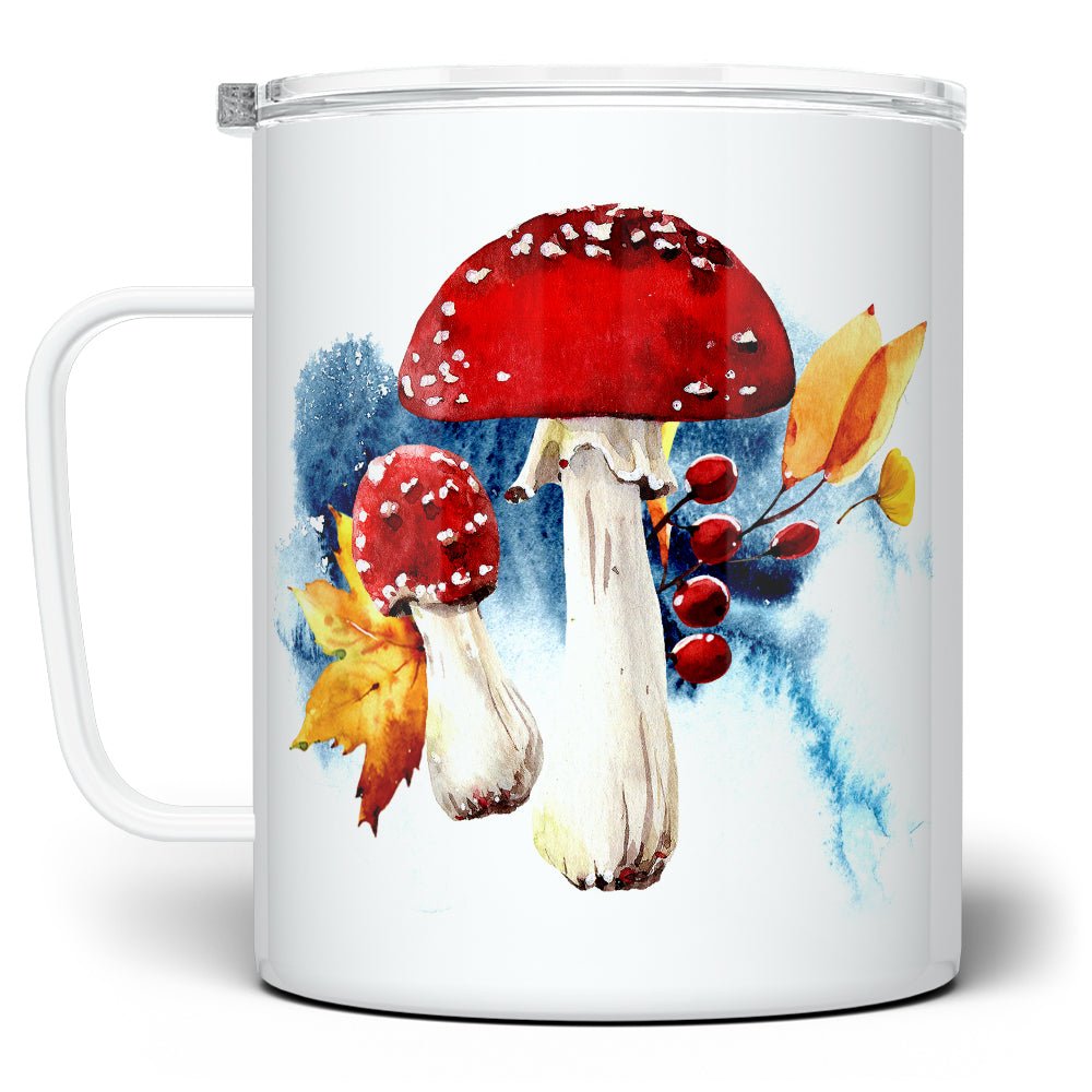 Fall Mushroom Insulated Travel Mug - Loftipop