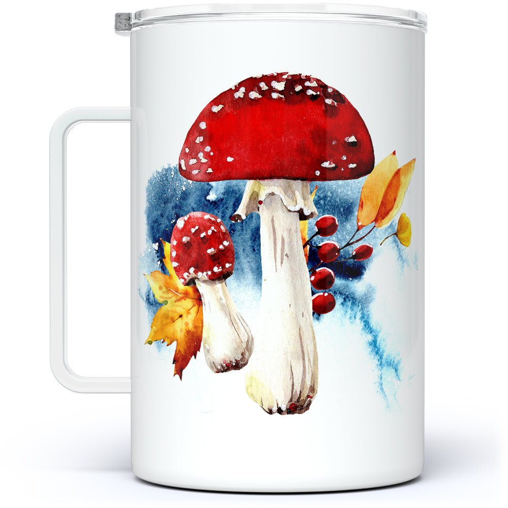 Fall Mushroom Insulated Travel Mug - Loftipop