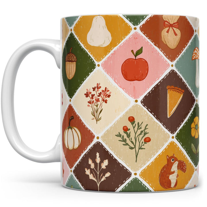 Fall Patchwork Mug - Loftipop