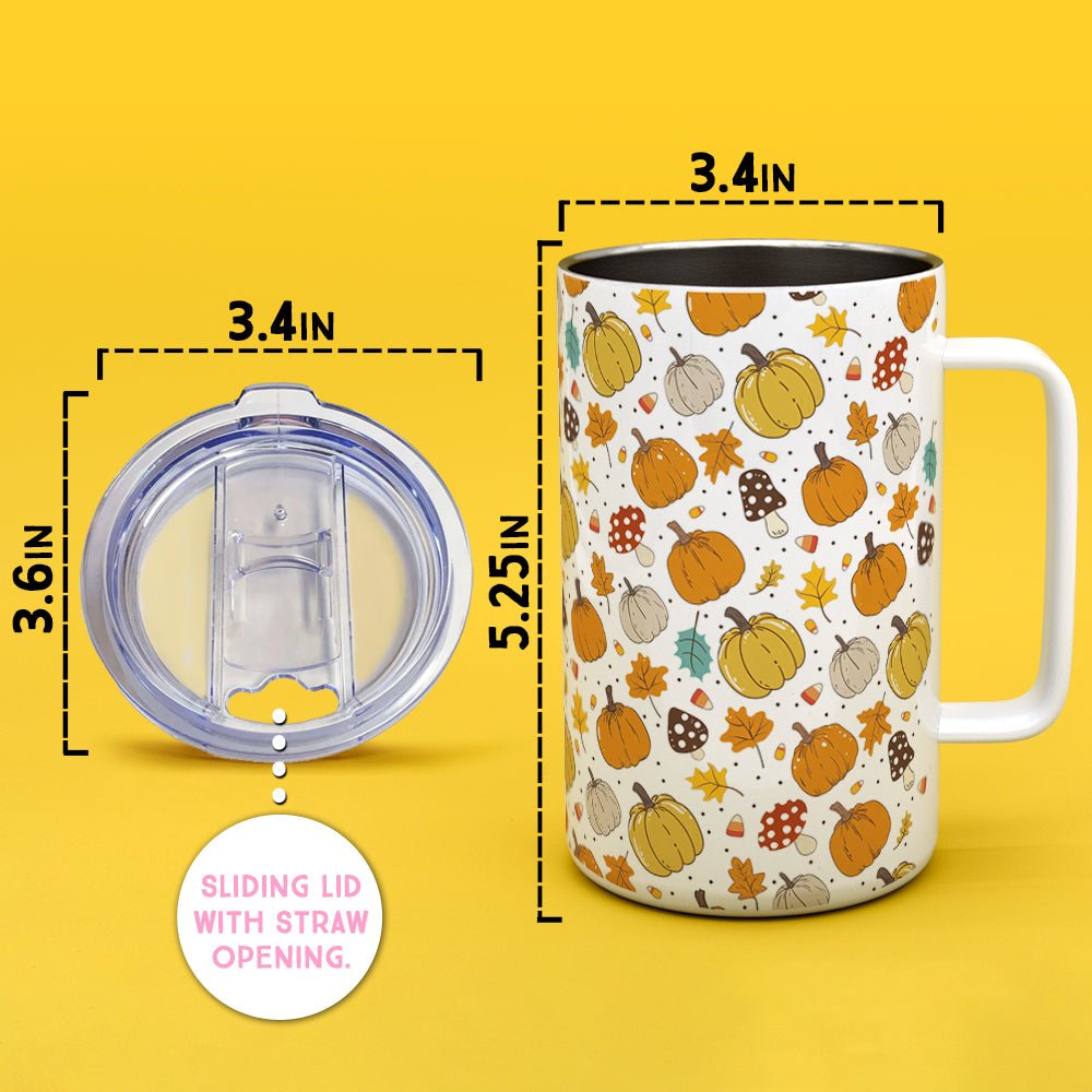 Fall Pumpkin Insulated Travel Mug - Loftipop