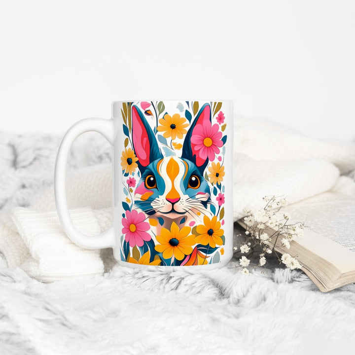 Floral Bunny Mug - Loftipop