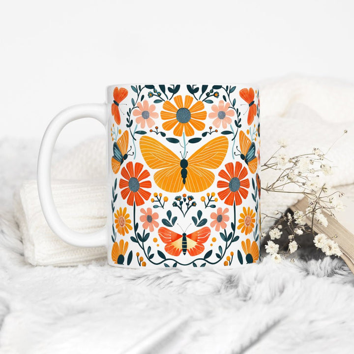 Floral Butterfly Mug - Loftipop