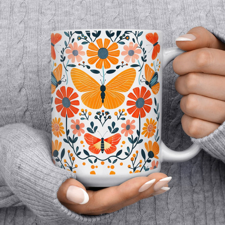 Floral Butterfly Mug - Loftipop