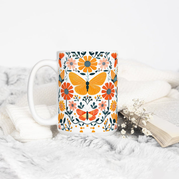 Floral Butterfly Mug - Loftipop