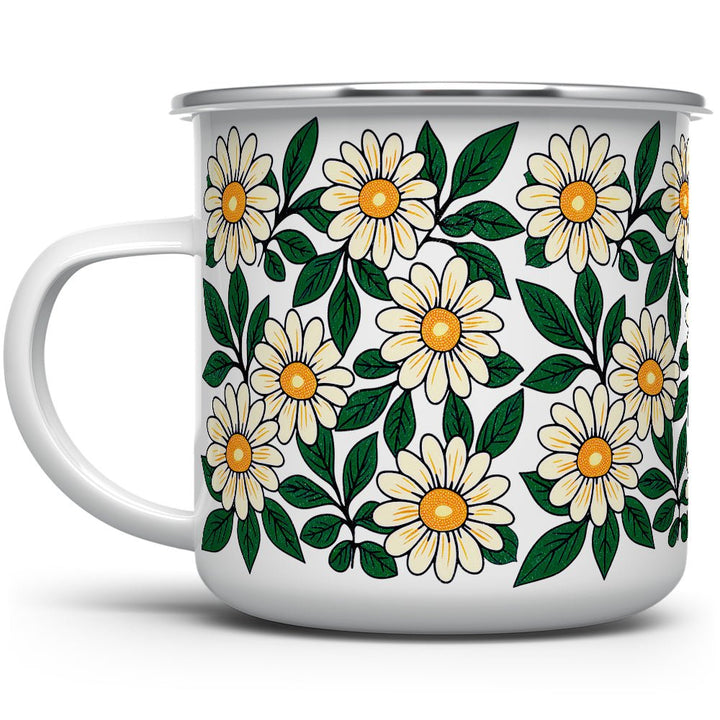 Floral Daisy Camp Mug - Loftipop