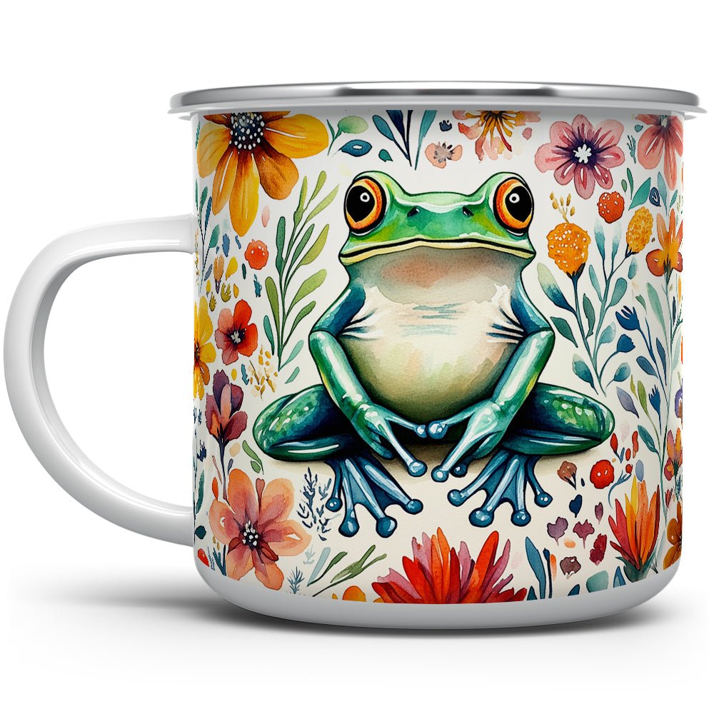 Floral Frog Camp Mug - Loftipop