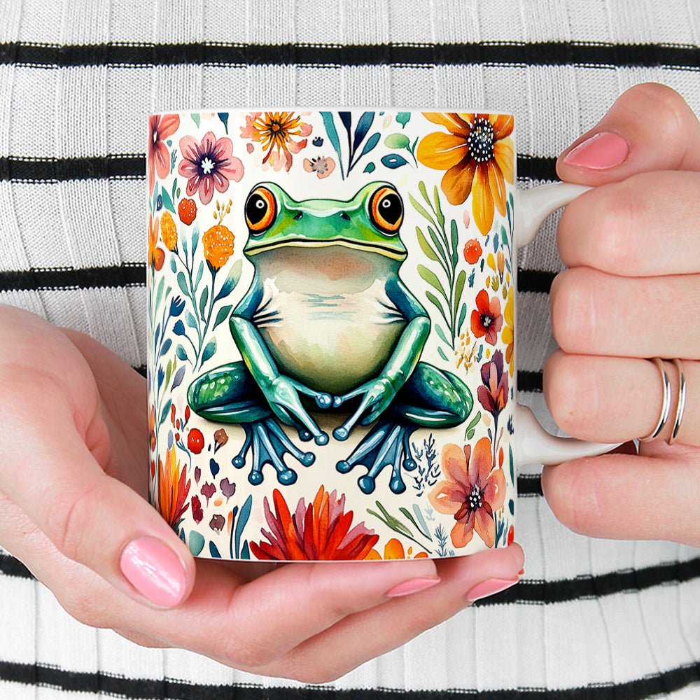 Floral Frog Mug - Loftipop