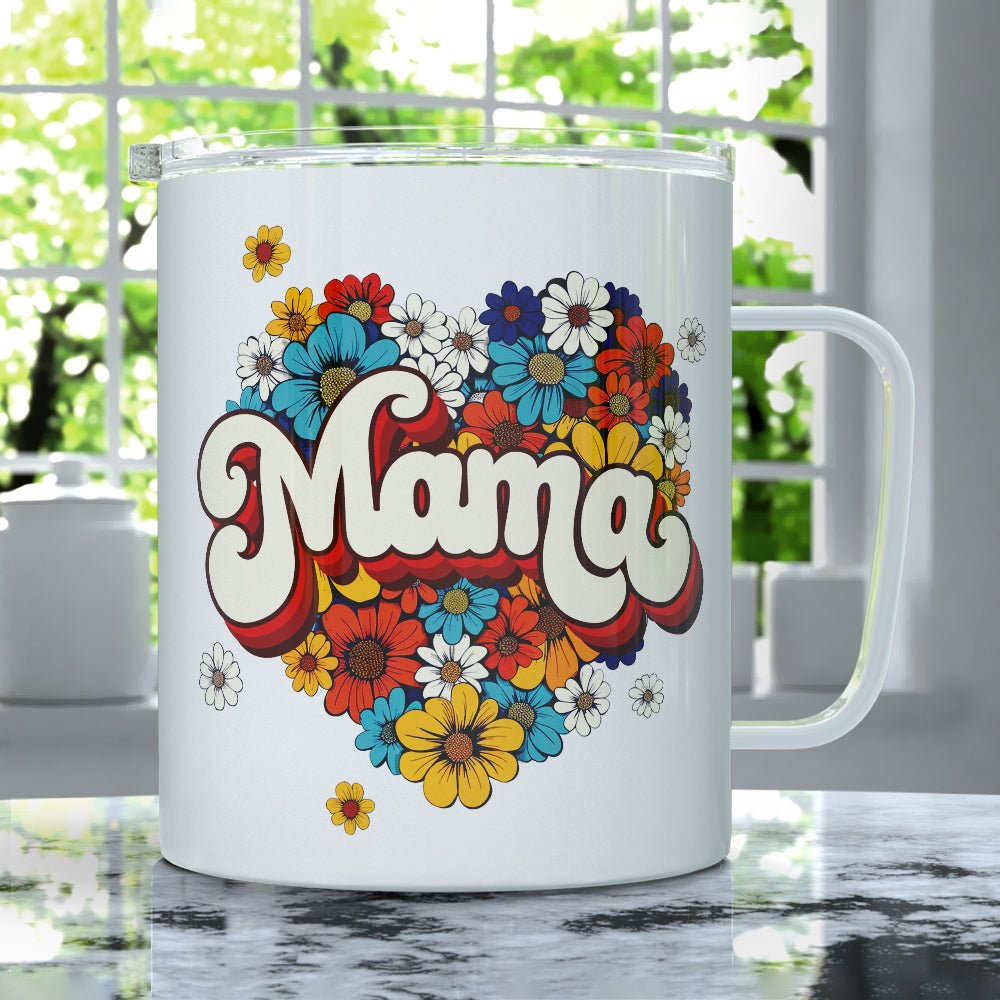 Floral Mama Insulated Travel Mug - Loftipop