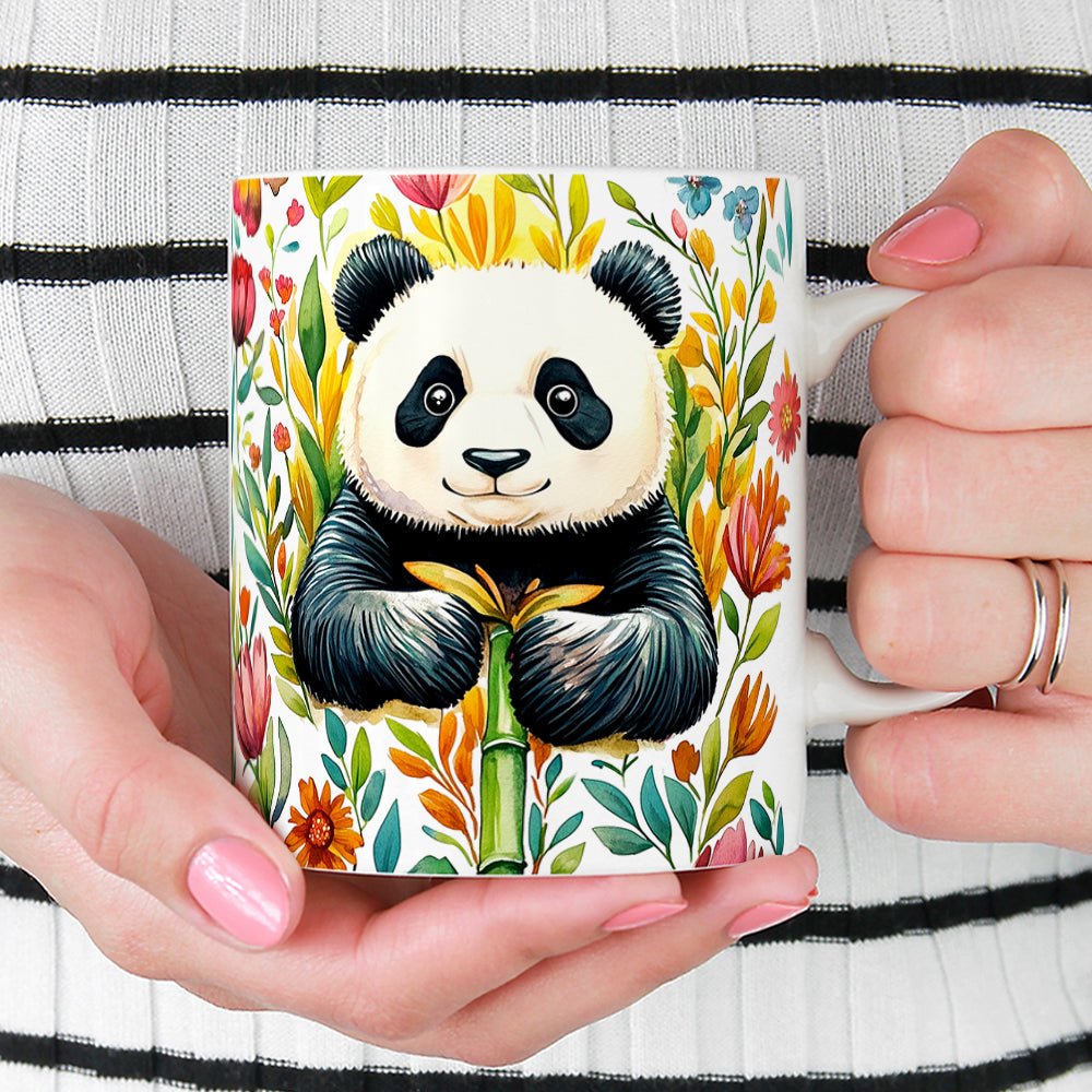 Floral Panda Mug - Loftipop