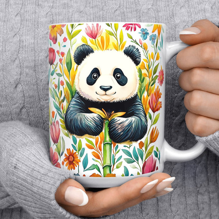 Floral Panda Mug - Loftipop