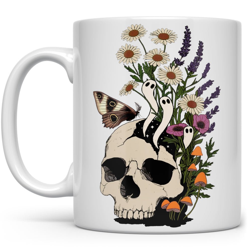 Floral Skull Mug - Loftipop