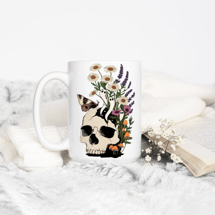 Floral Skull Mug - Loftipop