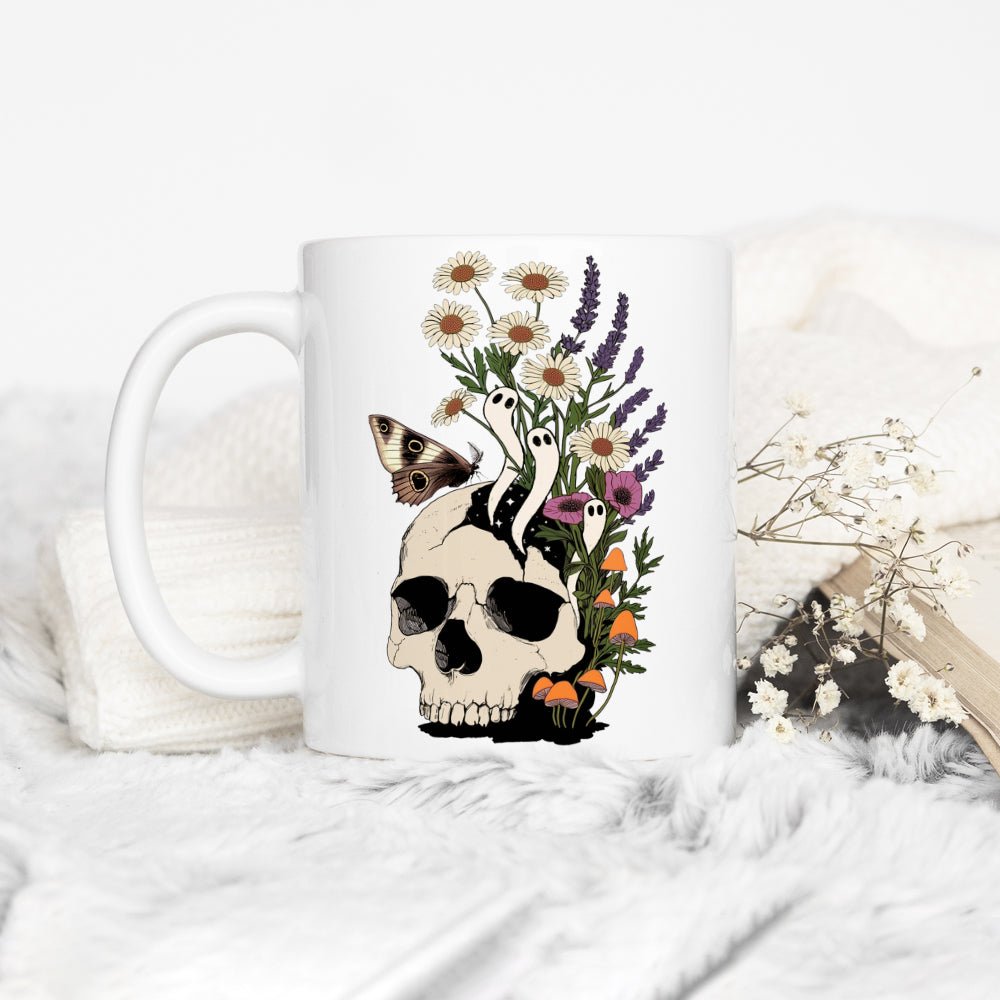 Floral Skull Mug - Loftipop