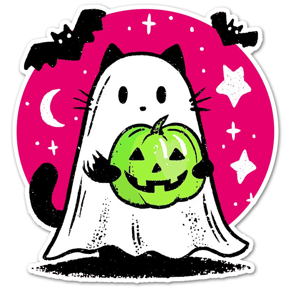Ghost Kitty Sticker - Loftipop