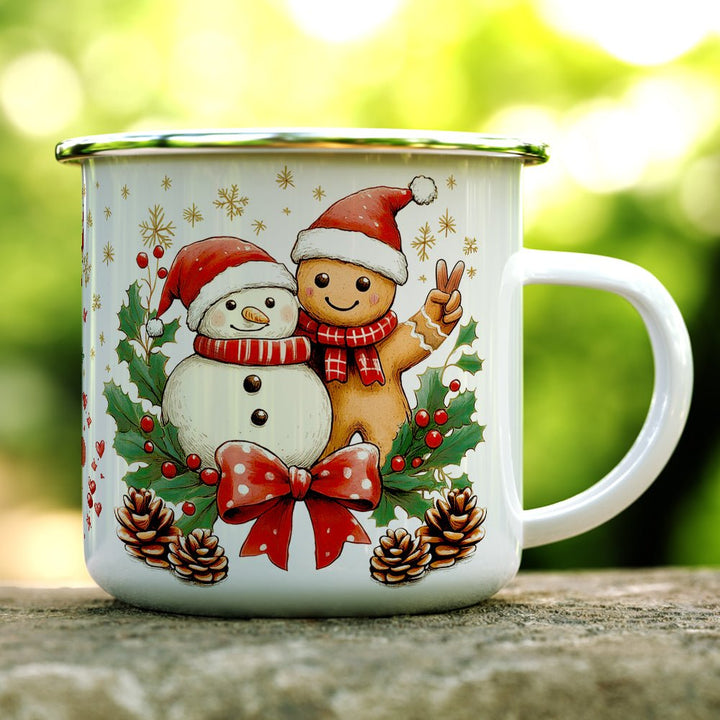 Gingerbread Snowman Camp Mug - Loftipop