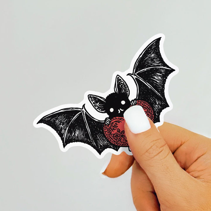 Gothic Love Bat Sticker - Loftipop