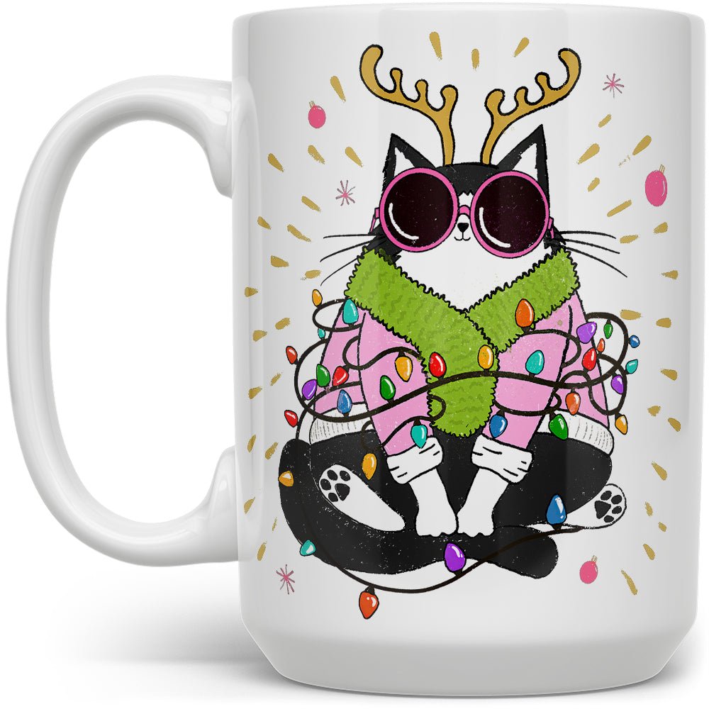 Groovy Holiday Cat Mug - Loftipop