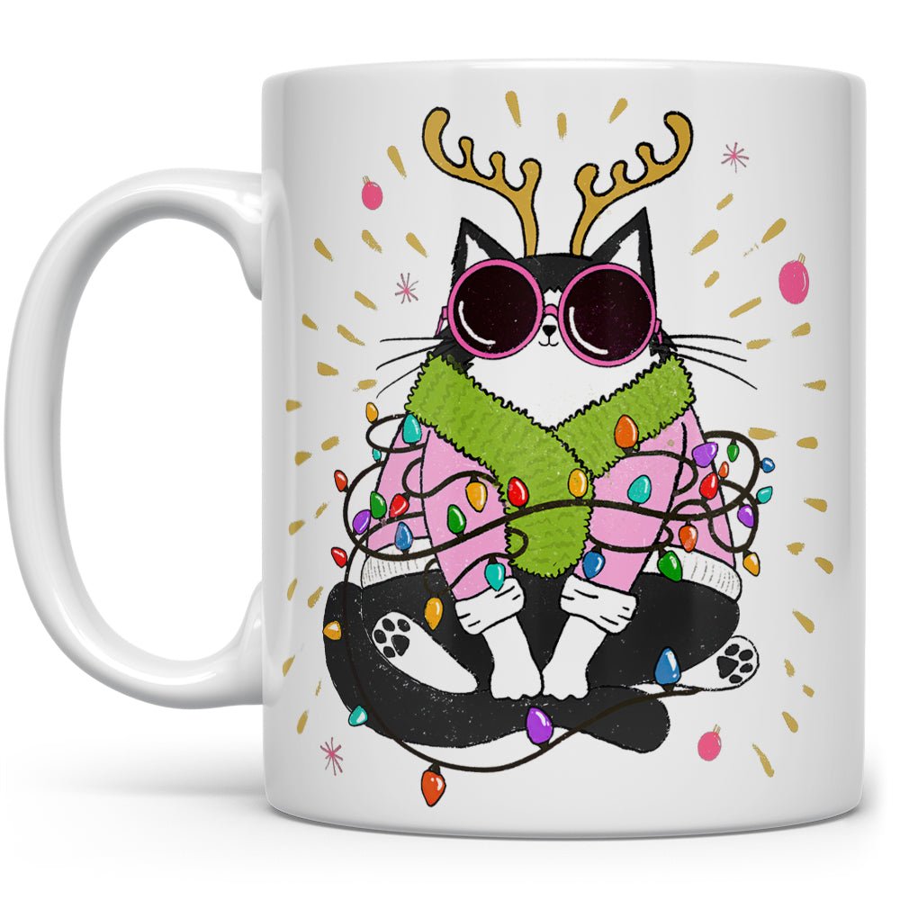 Groovy Holiday Cat Mug - Loftipop